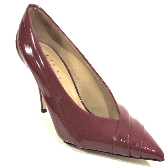 ALESSANDRO DI MARIA Patent Leather RED PAMPS - Picture 3 of 8